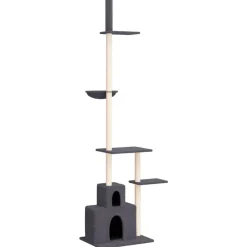 vidaXL Arbre à chat du sol au plafond 250,5-276,5 cm