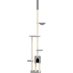 vidaXL Arbre à chat du sol au plafond 258,5-284,5 cm