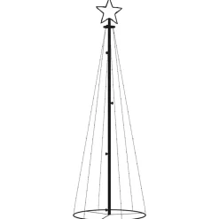 vidaXL Arbre de Noël cône 108 LED 70x180 cm