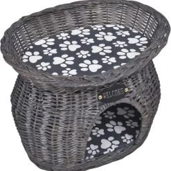 vidaXL Arbre/maison à chat avec coussin Saule