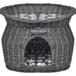 vidaXL Arbre/maison à chat avec coussin Saule