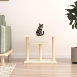 vidaXL Arbres à chat avec plates-formes crème 62,5 cm