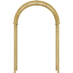 Pelouses & Jardins-vidaXL Arche avec treillis 141x97x243 cm Bois de pin massif imprégné
