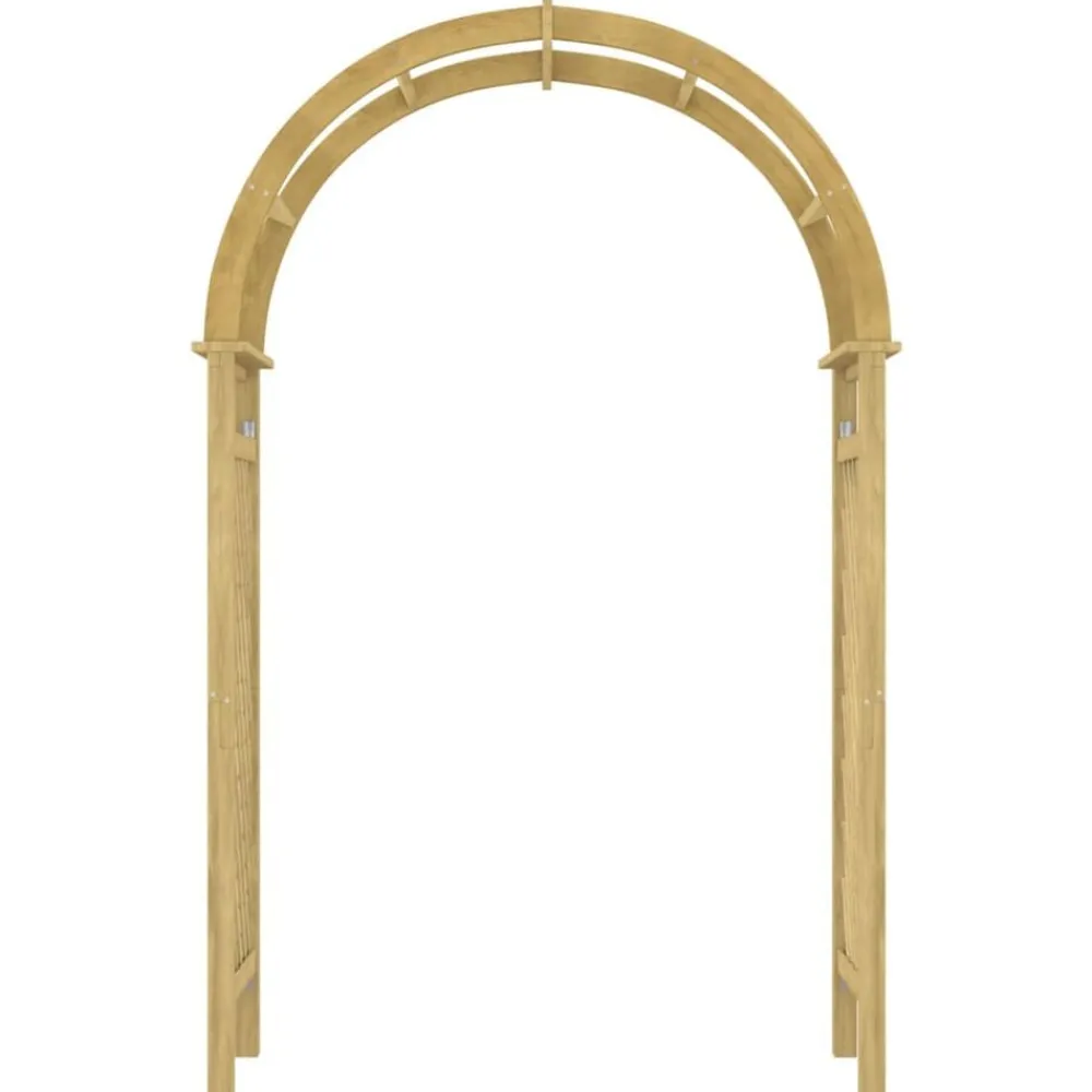 Pelouses & Jardins-vidaXL Arche avec treillis 141x97x243 cm Bois de pin massif imprégné