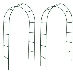 vidaXL Arche de jardin 2 pcs pour plantes grimpantes
