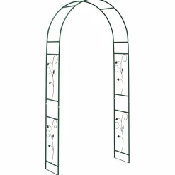 Pelouses & Jardins-vidaXL Arche de jardin Floral 115 x 37 x 231 cm Vert
