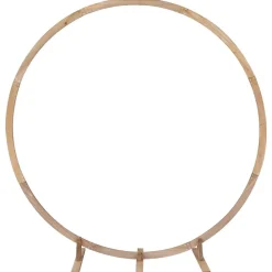 vidaXL Arche de mariage Marron Clair 224 x 80 x 220 cm