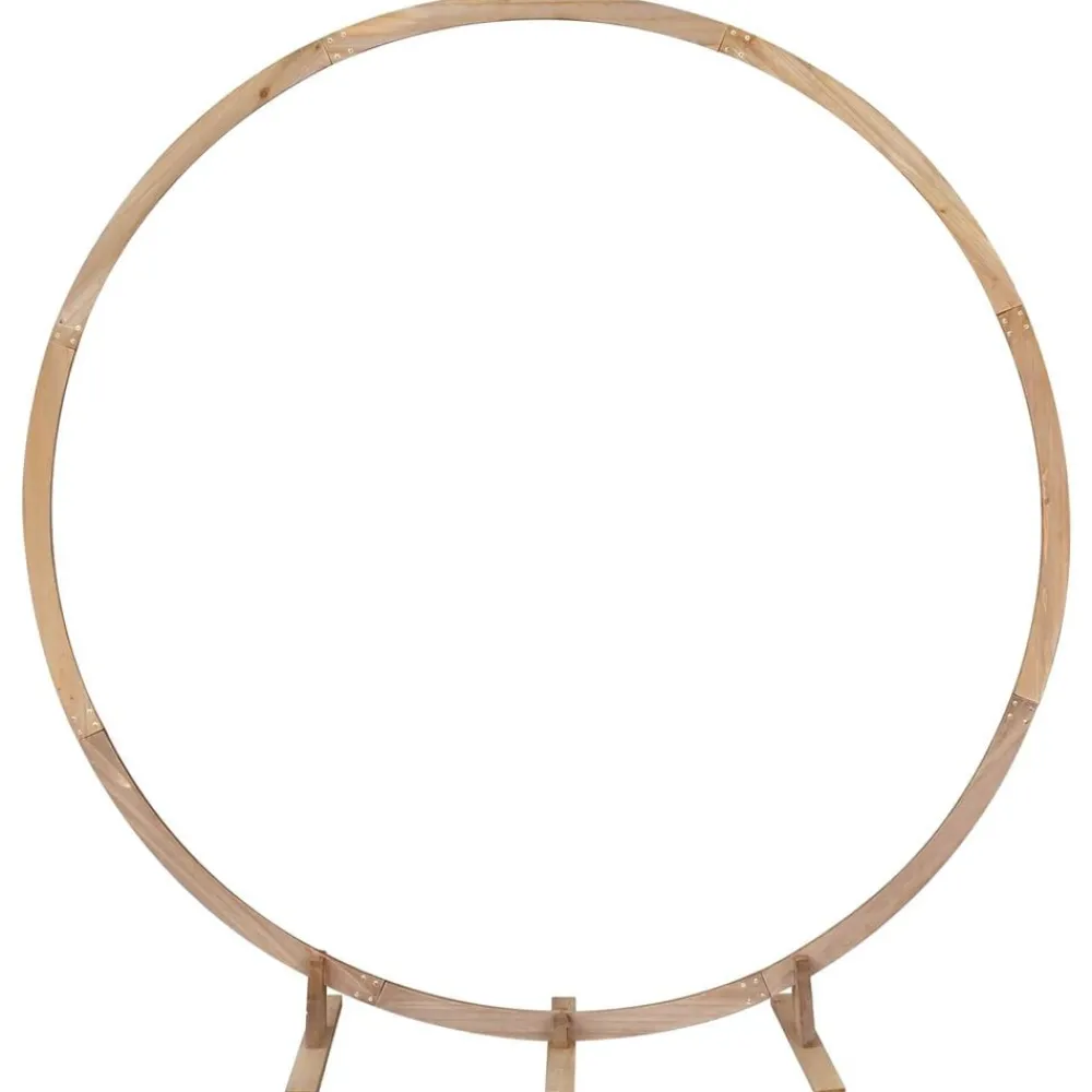 vidaXL Arche de mariage Marron Clair 224 x 80 x 220 cm