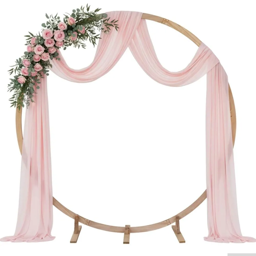 vidaXL Arche de mariage Marron Clair 224 x 80 x 220 cm
