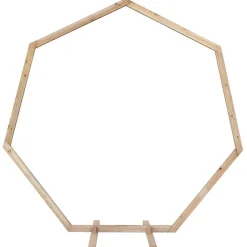 vidaXL Arche de mariage Marron Clair 221 x 92 x 216 cm