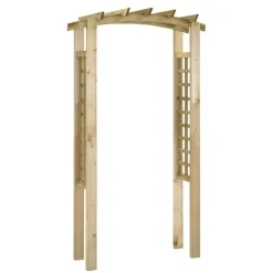 vidaXL Arche en treillis 110x60x210 cm Bois de pin massif imprégné