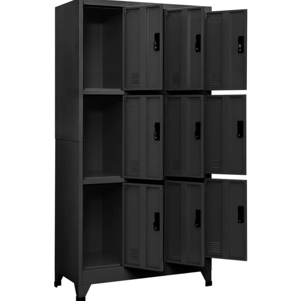 vidaXL Armoire à casiers 90x45x180 cm Acier