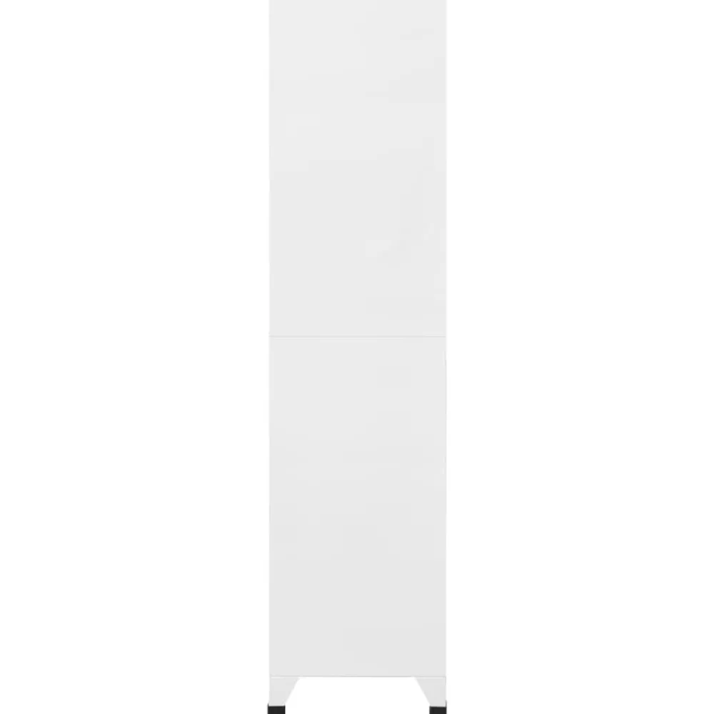 Armoires & Meubles De Rangement-vidaXL Armoire à casiers 90x45x180 cm Acier Blanc