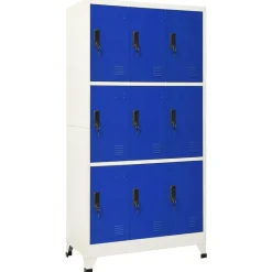 vidaXL Armoire à casiers 90x45x180 cm Acier