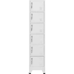 Armoires & Meubles De Rangement-vidaXL Armoire à casiers clair 38x40x180 cm Acier Gris