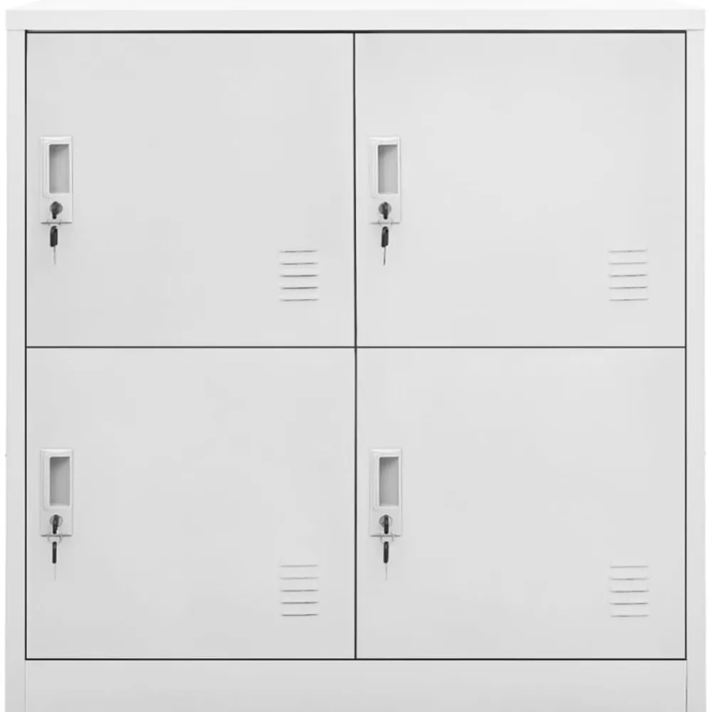 Armoires & Meubles De Rangement-vidaXL Armoire à casiers 90x45x92,5 cm Acier Gris clair