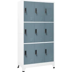 vidaXL Armoire à casiers 90x45x180 cm Acier