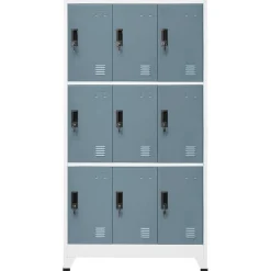 vidaXL Armoire à casiers 90x45x180 cm Acier