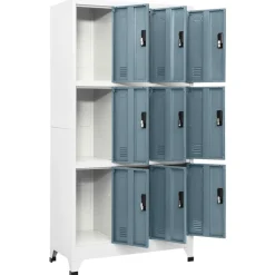 vidaXL Armoire à casiers 90x45x180 cm Acier