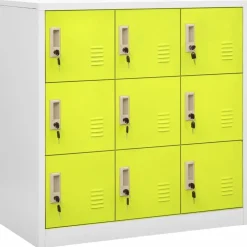 vidaXL Armoire à casiers 90x45x92,5 cm Acier