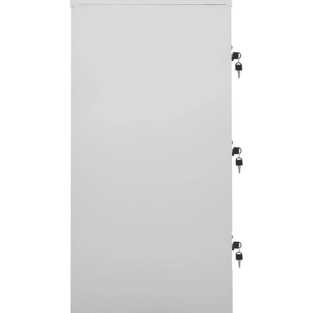 vidaXL Armoire à casiers 90x45x92,5 cm Acier