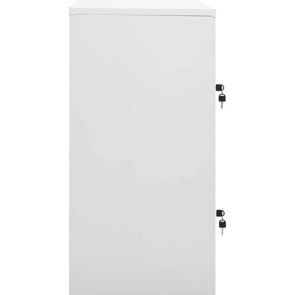 Armoires & Meubles De Rangement-vidaXL Armoire à casiers 90x45x92,5 cm Acier Gris clair et bleu