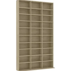vidaXL Armoire à CD Chêne sonoma 102x23x177,5 cm Bois d'ingénierie