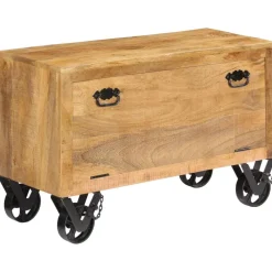 Produits Ménagers-vidaXL Armoire à chaussures 86x35x55 cm Bois de manguier solide