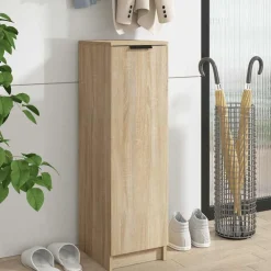 Produits Ménagers|Armoires & Meubles De Rangement-vidaXL Armoire à chaussures Chêne Sonoma 30x35x100cm Bois d'ingénierie Ch&ecirc;ne sonoma