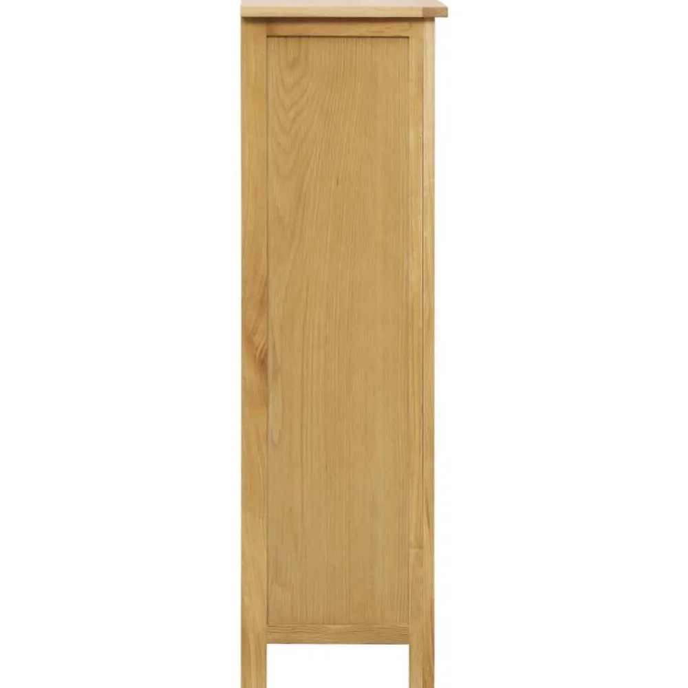 vidaXL Armoire à chaussures 76x37x105 cm Bois de chêne solide