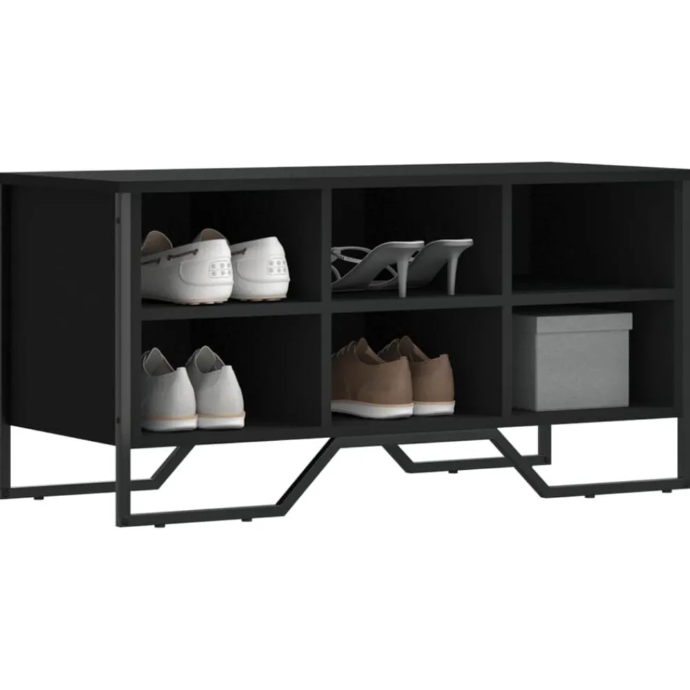 vidaXL Armoire à chaussures 90x38x45,5 cm bois d'ingénierie
