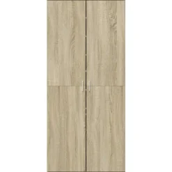 Produits Ménagers-vidaXL Armoire à chaussures Chêne sonoma 80x39x178cm Bois d'ingénierie Ch&ecirc;ne sonoma