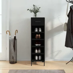 vidaXL Armoire à chaussures 30x35x105 cm bois d'ingénierie