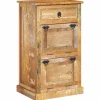 vidaXL Armoire à chaussures 4 couches avec tiroir Bois de récupération