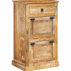 vidaXL Armoire à chaussures 4 couches avec tiroir Bois de récupération