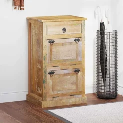 vidaXL Armoire à chaussures 4 couches avec tiroir Bois de récupération
