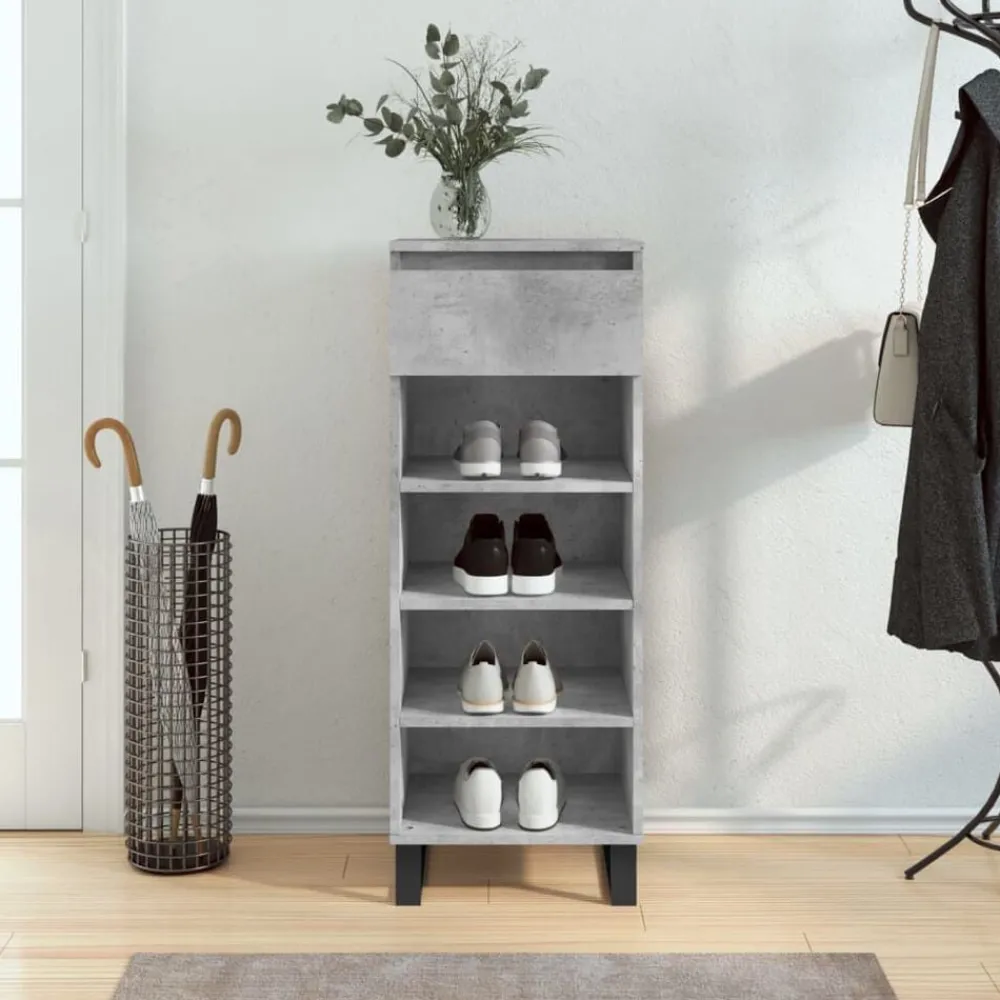 vidaXL Armoire à chaussures 40x36x105 cm Bois d'ingénierie