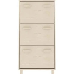 vidaXL Armoire à chaussures HAMAR 59,5x35x117cm Pin massif