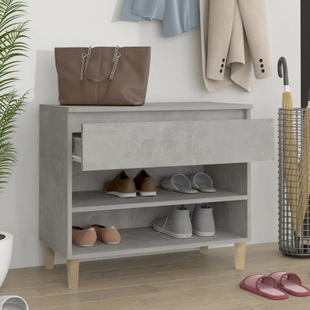 vidaXL Armoire à chaussures 70x36x60 cm Bois d'ingénierie