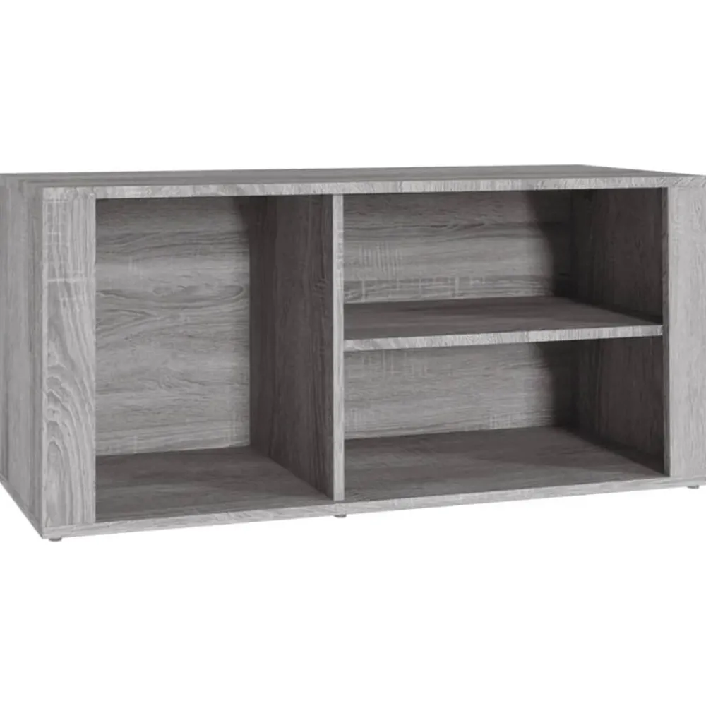 Produits Ménagers-vidaXL Armoire à chaussures 100x35x45 cm Bois d'ingénierie Sonoma gris