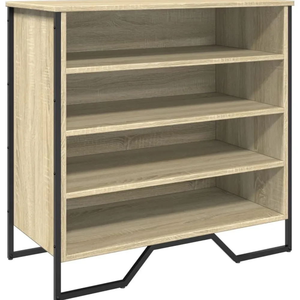 vidaXL Armoire à chaussures chêne sonoma 80x38x78 cm bois d'ingénierie