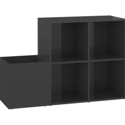 vidaXL Armoire à chaussures d’entrée bois ingénierie