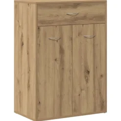 vidaXL Armoire à chaussures chêne artisanal bois d'ingénierie