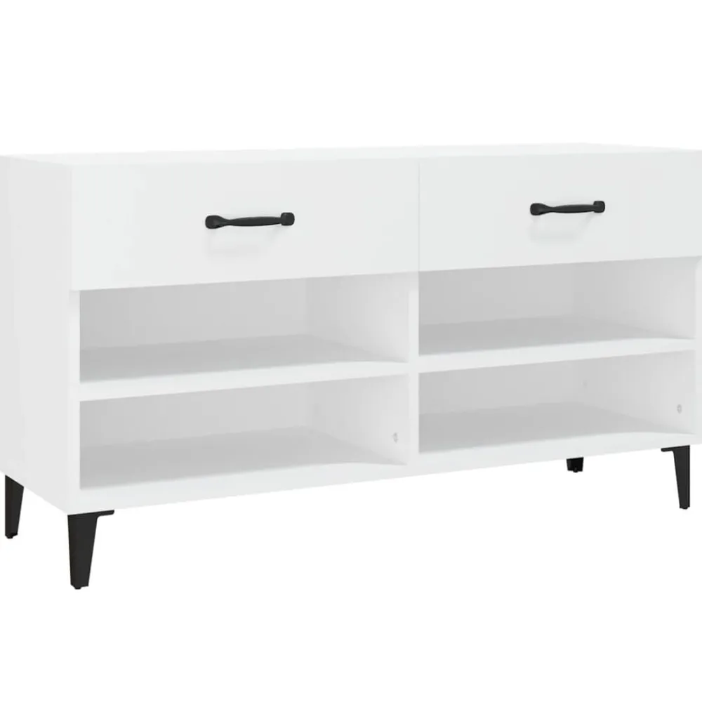 vidaXL Armoire à chaussures 102x35x55 cm Bois d'ingénierie