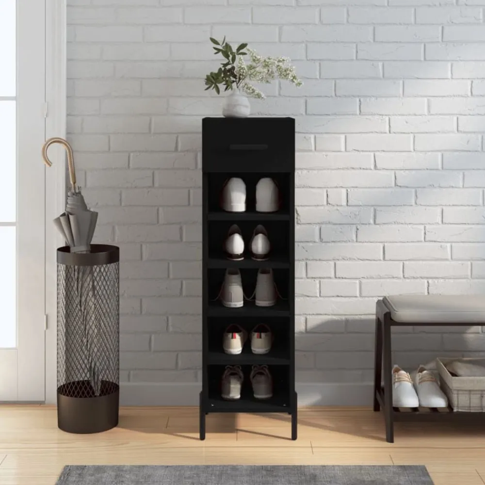 vidaXL Armoire à chaussures 30x35x105 cm bois d'ingénierie