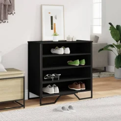 vidaXL Armoire à chaussures 80x38x78 cm bois d'ingénierie