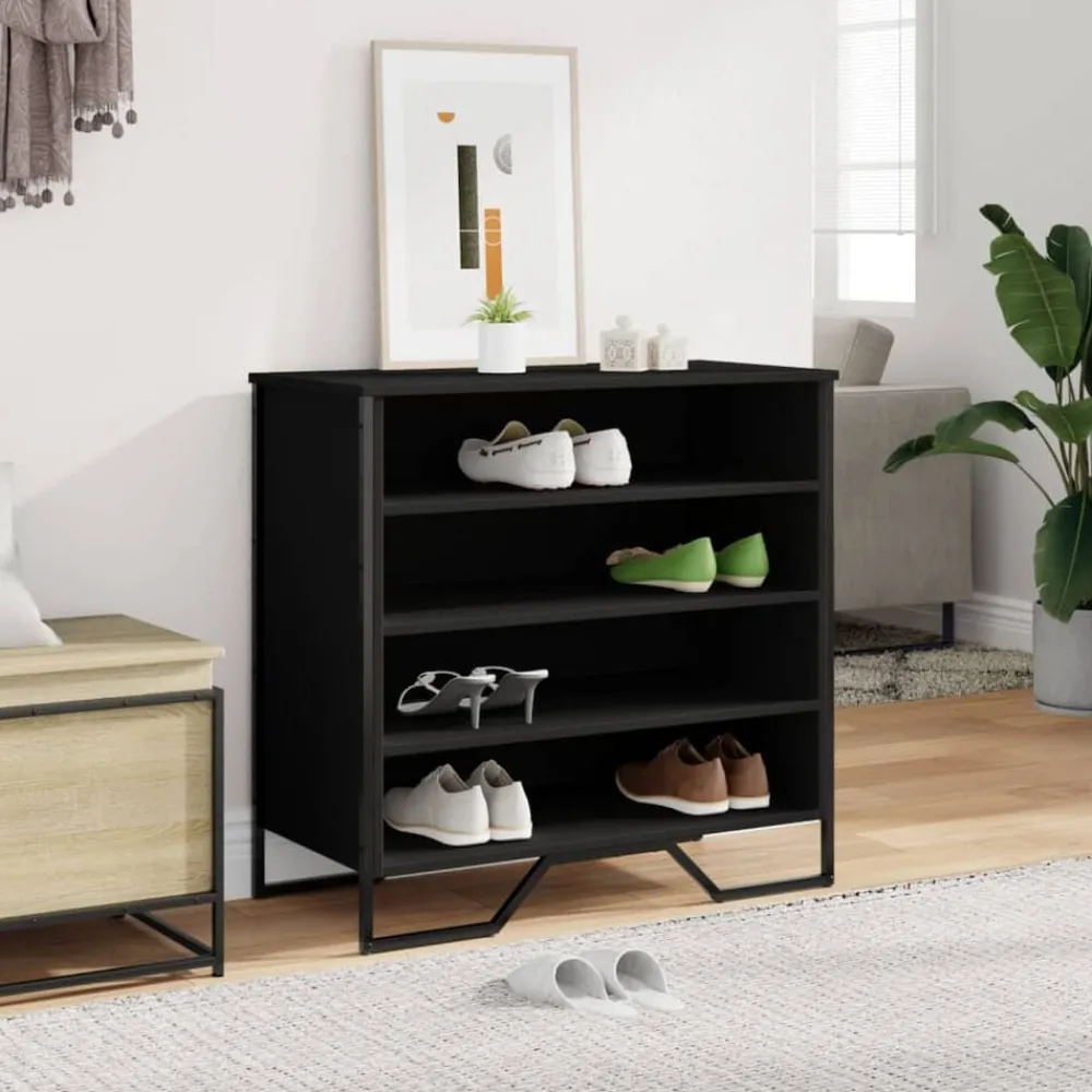 vidaXL Armoire à chaussures 80x38x78 cm bois d'ingénierie