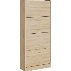 vidaXL Armoire à chaussures Chêne sonoma 63x24x147cm Bois d'ingénierie