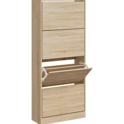 vidaXL Armoire à chaussures Chêne sonoma 63x24x147cm Bois d'ingénierie