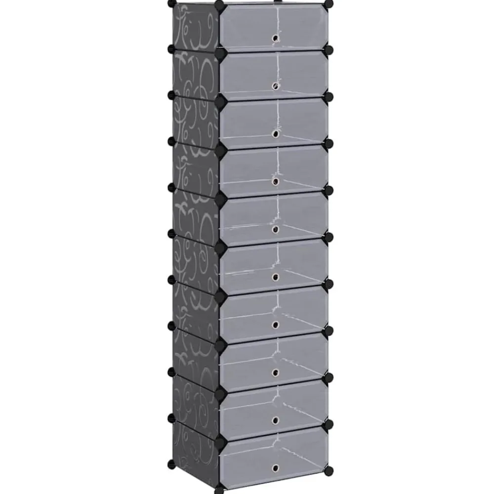 vidaXL Armoire à chaussures avec 10 compartiments